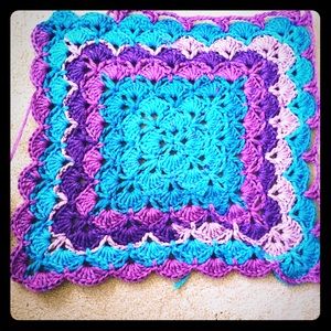 Beautiful square Afghan.